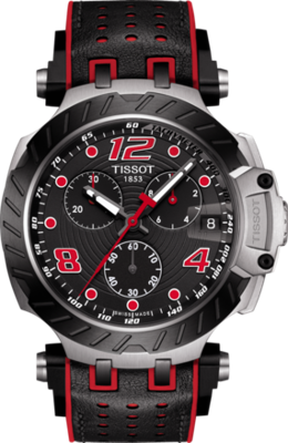 Horlogeband Tissot T1154172705702 / T603045116 Rubber Zwart 22mm