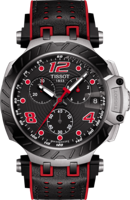 Horlogeband Tissot T1154172705702 / T603045116 Rubber Zwart 22mm - thumbnail