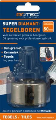 Rotec Diamant - tegelboorkroon 25,0 mm - 7590250 Rotec Diamant - tegelboorkroon 25,0 mm - 7590250