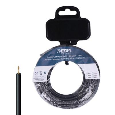 Single-line elektrische kabel EDM 28579 Zwart 15 m h07z1-k