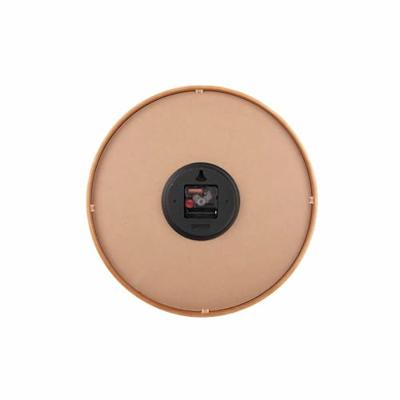 Wall Clock Gracil wood ochre yellow