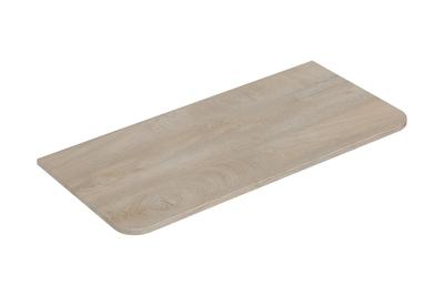 Topblad Wiesbaden Sulora 120x48 cm Afgeronde Hoeken Licht Eiken