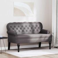 Chesterfield Bank Grijs 119.5 x 64.5 x 75 cm Nep Leer - thumbnail
