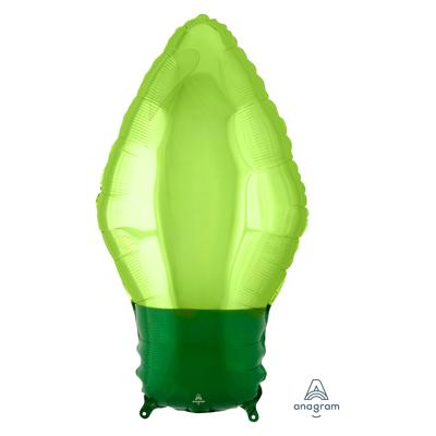 Amscan Folieballon Green Christmas Light Bulb 27 X 55 Cm Groen