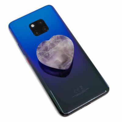 Edelstenen Sticker voor Telefoon Amethist Hart Edelstenen Sticker voor Telefoon Amethist Hart