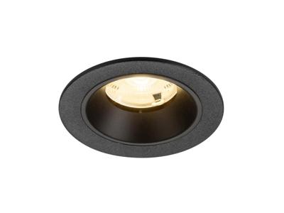 SLV InbouwspotNuminos S zwart 3000K - 20gr - 1009451