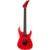 Jackson American Series Virtuoso Streaked EB Rocket Red elektrische gitaar met foam core case - thumbnail