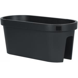 Balkonbak ovaal set 60 cm E&K - antraciet Balkonbak ovaal set 60 cm E&K - antraciet