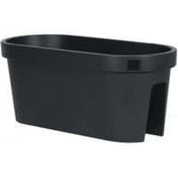 Balkonbak ovaal set 60 cm E&K - antraciet - thumbnail