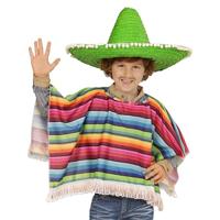 Poncho meerkleurig kind - thumbnail