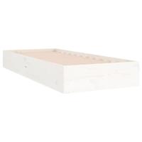 Bedframe massief hout wit 75x190 cm 2FT6 Small Single - thumbnail