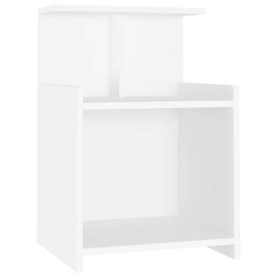 VidaXL Nachtkastje 40x35x60 cm bewerkt hout wit