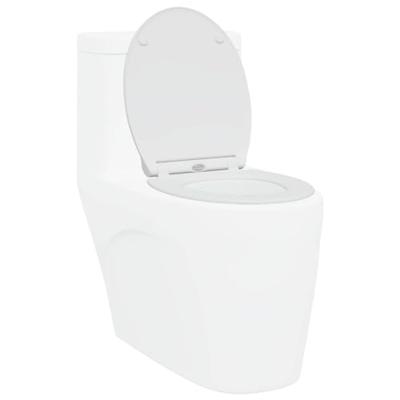 VidaXL Toiletzitting wit 47 x 37,5 x 3,8 cm duroplast VidaXL Toiletzitting wit 47 x 37,5 x 3,8 cm duroplast