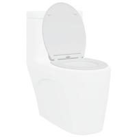VidaXL Toiletzitting wit 47 x 37,5 x 3,8 cm duroplast - thumbnail