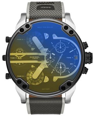 Diesel DZ7429 heren Mr. Daddy 2.0 chronograaf zwart nylon horloge