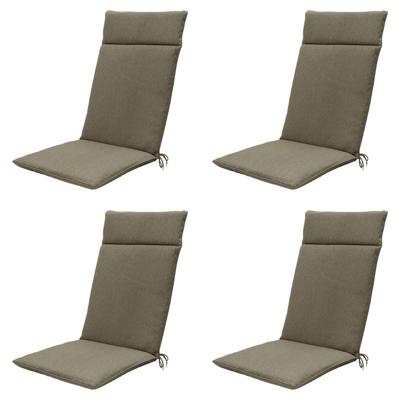 Kussen hoog 50x120 Taupe eco natuurlijke buitenafwerking (4 stuks) Madison - Madison