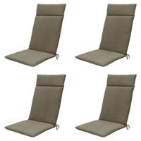 Kussen hoog 50x120 Taupe eco natuurlijke buitenafwerking (4 stuks) Madison - Madison - thumbnail