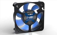 NoiseBlocker BlackSilent XS2 PC-ventilator Zwart, Blauw (doorschijnend) (b x h x d) 50 x 50 x 10 mm - thumbnail