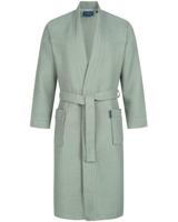 Morgenstern Morgenstern badjas Luca wafelstof Kimono 120cm Olijf Maat M - thumbnail