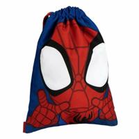 Rugtas met Koordjes Spidey Donkerblauw 27 x 33 cm - thumbnail