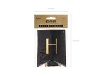 Letter Banner Happy New Year zwart - thumbnail