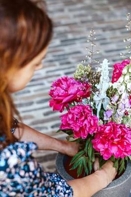 Elegante lage vaas - CAPI EUROPE - Gladde NL - 34 x 46 cm - Beige