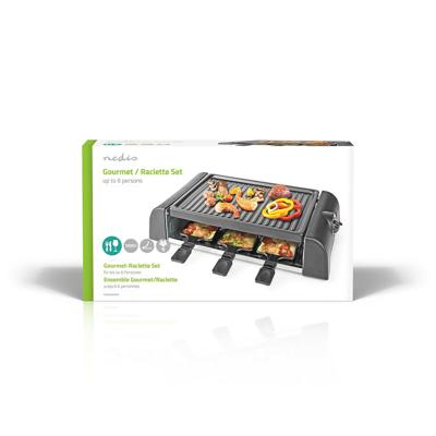 Nedis FCRA220FBK6 Gourmet Raclette Grill voor 6 Personen