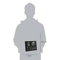 TFA Dostmann 60.4508 Wandklok Zendergestuurd 185 mm x 230 mm x 31 mm Zwart - thumbnail