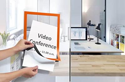 Durable Magneetkader | DIN A4 ORANGE | zelfklevende rugfolie | 2 stuks - 487209 487209