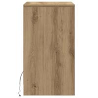 LED Bedside Kast 2 pcs artisanaal eikenkleurig 38 x 34 x 61 cm - thumbnail