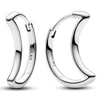 Pandora 292989C00 Oorringen Moon zilver - thumbnail