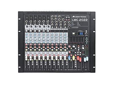 Omnitronic LMC-2022FX Console-mengpaneel Aantal kanalen:14 USB-aansluiting