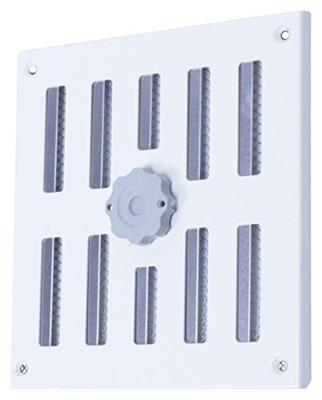 Aluminium Afsluitbaar Schuifrooster Opbouw 155 X 155mm - Wit (3-1616w)