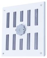 Aluminium Afsluitbaar Schuifrooster Opbouw 155 X 155mm - Wit (3-1616w) - thumbnail