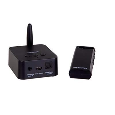 Draadloze Digitale Audio Verbinding - Marmitek Audio Anywhere 725 - Draadloze overdracht van TV naar muziekinstallatie of hoofdtelefoon - Optisch/Optical (Toslink) en 3,5 mm jack plug aansluiting