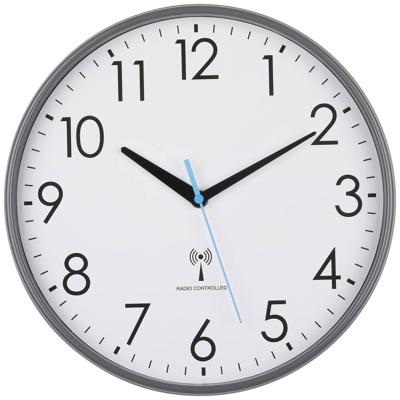 TFA Dostmann 60.3549.10 Wandklok Zendergestuurd 300 mm x 65 mm Grijs TFA Dostmann 60.3549.10 Wandklok Zendergestuurd 300 mm x 65 mm Grijs
