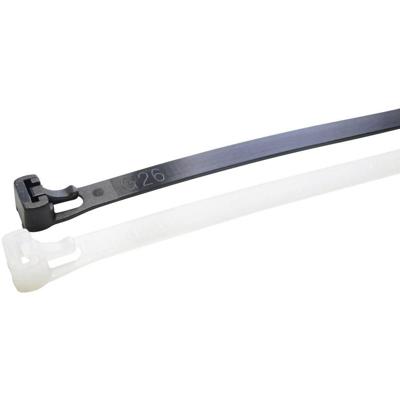 WKK 118157971 118157971 Kabelbinder 250 mm 7.60 mm Natuur Hersluitbaar, UV-gestabiliseerd, Bestand tegen olie, Bestand tegen oplosmiddelen, Bestand tegen