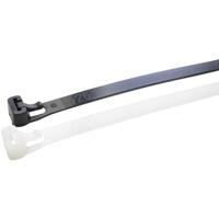 WKK 118157971 118157971 Kabelbinder 250 mm 7.60 mm Natuur Hersluitbaar, UV-gestabiliseerd, Bestand tegen olie, Bestand tegen oplosmiddelen, Bestand tegen - thumbnail