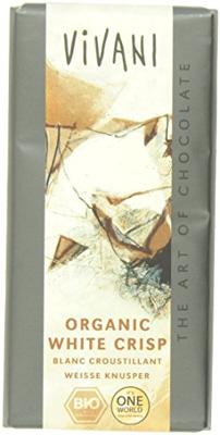Vivani Chocolade wit met rice crispies bio 100 Gram