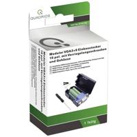 Quadrios 2010C256 VGA-connector Stekker, recht Aantal polen: 15 Zwart 1 set(s) - thumbnail