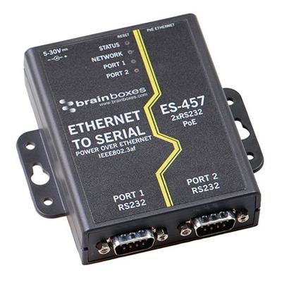 Brainboxes Apparaatserver - 2 poorten - 10 MB LAN, 100 MB LAN, RS-232 (ES-457)