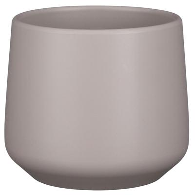 Pot amber d15.5h14cm taupe mat