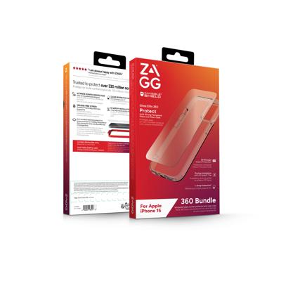 ZAGG InvisibleShield 360 Bundel voor iPhone 15 Full Protection