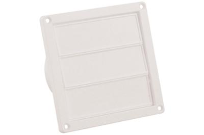 Nedco lamellenrooster - 3 lamellen - 160 x 160 mm - wit - 62500500