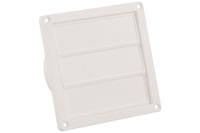 Nedco lamellenrooster - 3 lamellen - 160 x 160 mm - wit - 62500500 - thumbnail