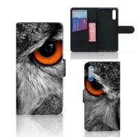Huawei P20 Telefoonhoesje met Pasjes Uil - thumbnail