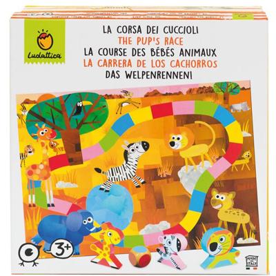 Ludattica bordspel Baby Animal Race junior 27,5 x 27,5 cm Ludattica bordspel Baby Animal Race junior 27,5 x 27,5 cm
