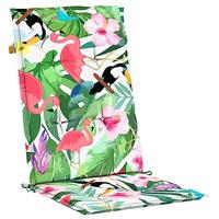 VidaXL Stoelkussens 6 st hoge rug stof meerkleurig - thumbnail