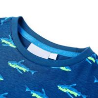 Kindershirt 92 donkerblauw - thumbnail