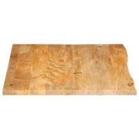 Tafelblad met natuurlijke rand 110x80x3,8 cm massief mangohout - thumbnail